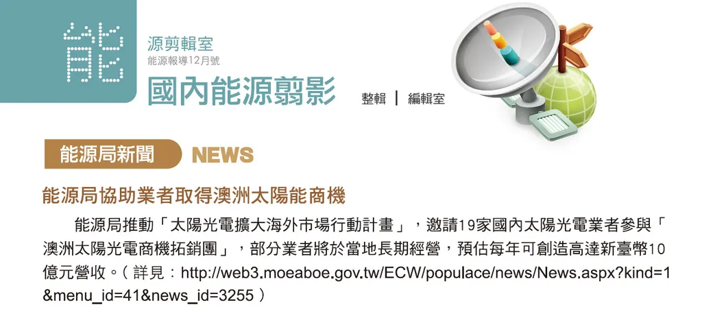 能源剪輯室-國內能源翦影